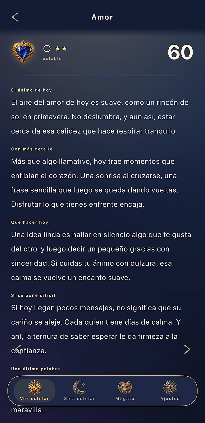 La lectura por área: amor, trabajo… una por una, a fondo en cinco capítulos