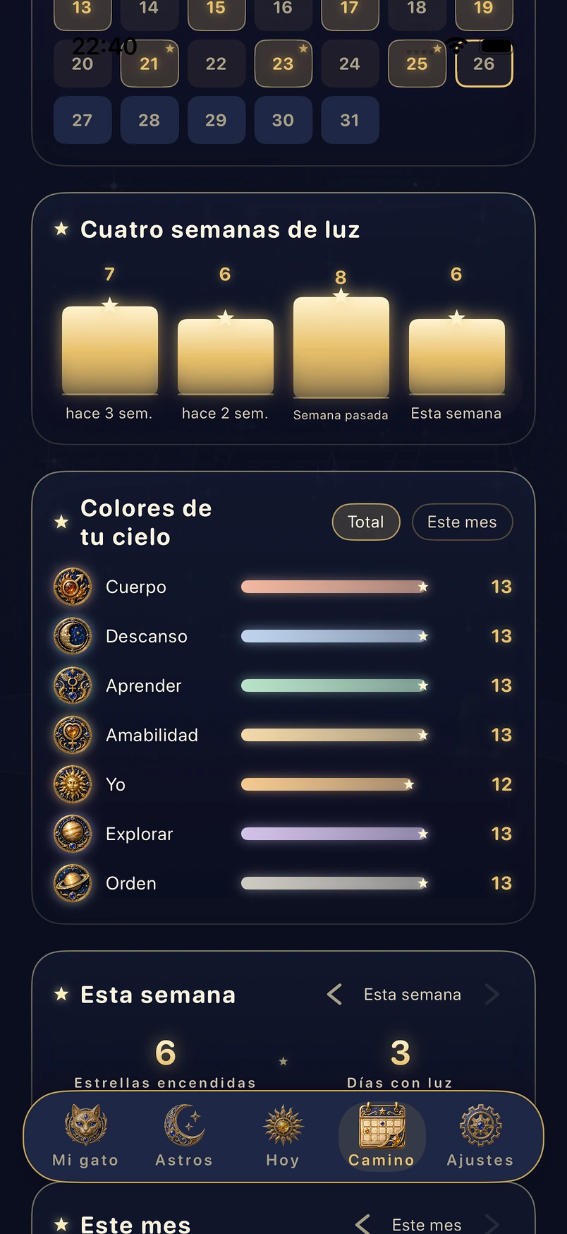 Colores de tu cielo: qué tipo de paso eliges