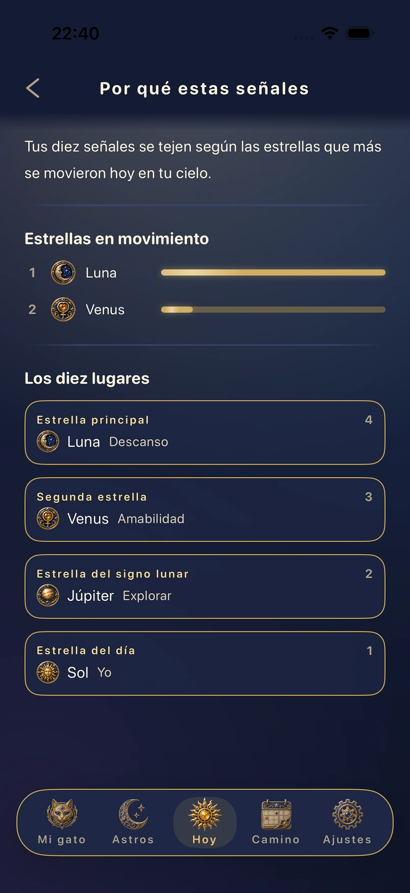 Por qué estas señales: el orden y el reparto, a la vista